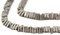 The Bead Chest Faceted Antique Silver Triangle Heishi Beads (4mm)